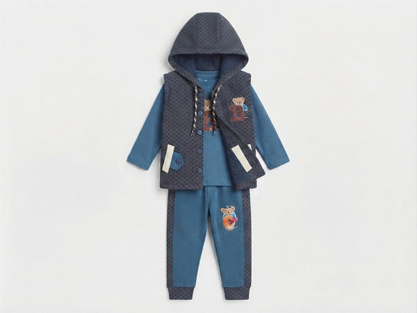 Boys Velvet 3 Piece Winter Suit — Photo 2